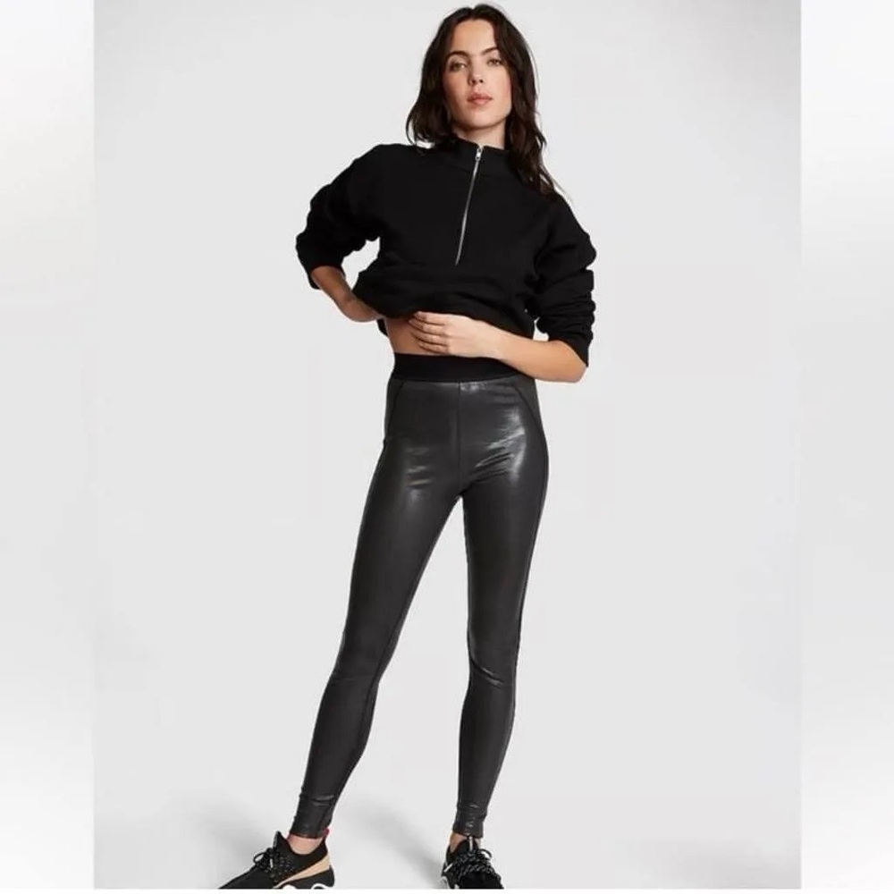 Black Faux Leather Leggings